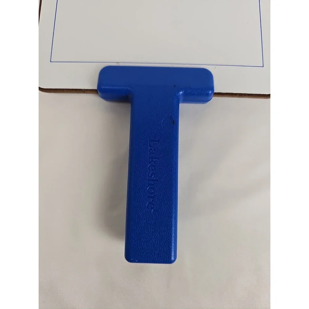 Lot of 2 Lakeshore Math Demonstration Paddles Ten Frame Dry Erase Teaching Aids